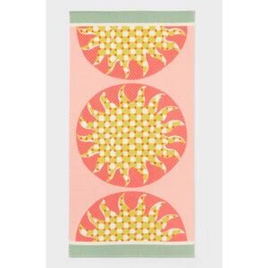 Target Sun Beach Towel Extra Long Extra Long 100% Cotton Pink Yellow Sun s2